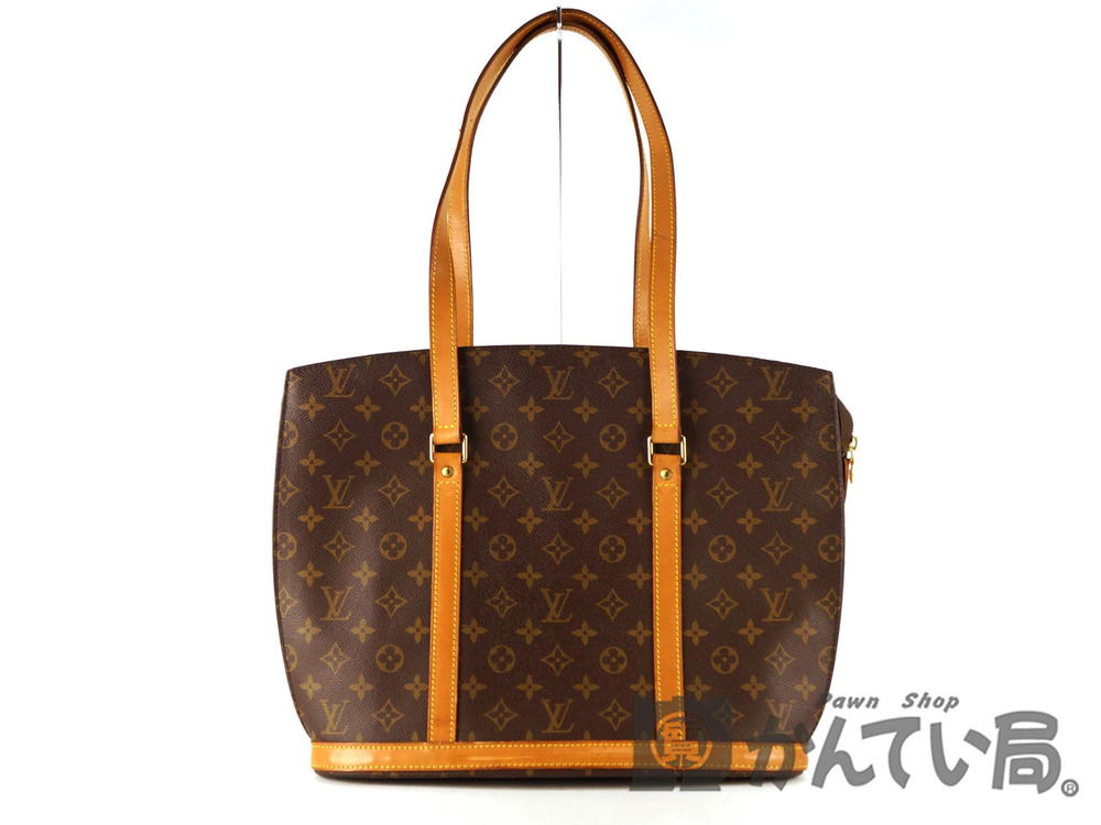 Louis Vuitton Babylon Tote Bag Monogram Shoulder Bag Canvas Leather Brown